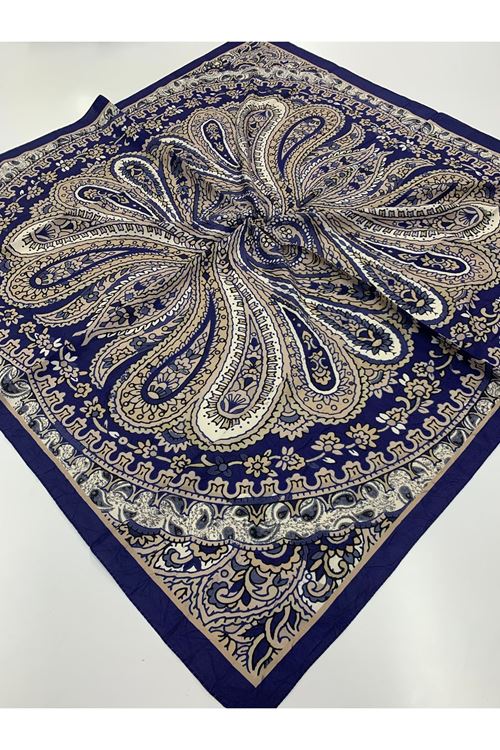 Etnik Desen Bambu Kraş Eşarp   