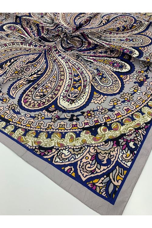 Etnik Desen Bambu Kraş Eşarp  