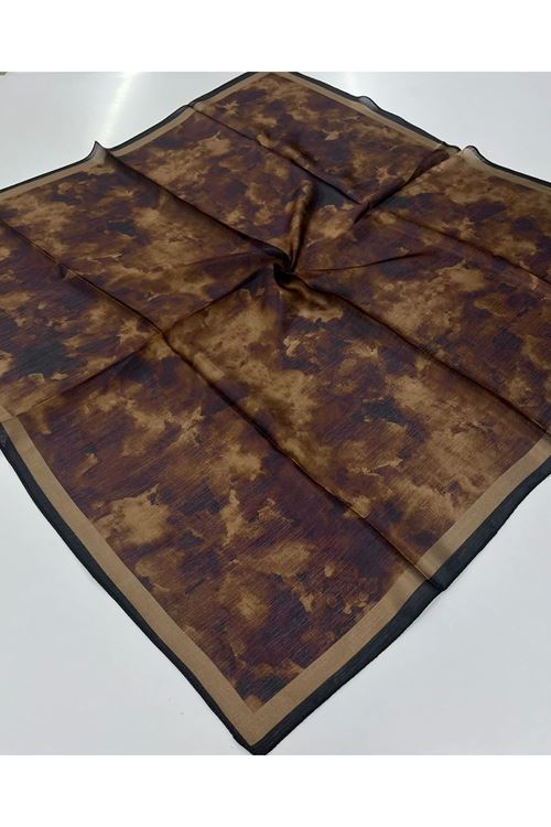 Bulut Desen Pırıltı Eşarp 