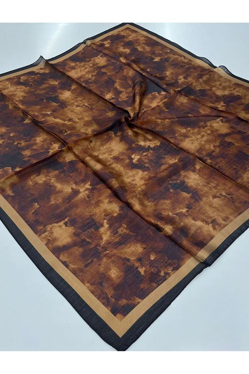 Bulut Desen Pırıltı Eşarp 