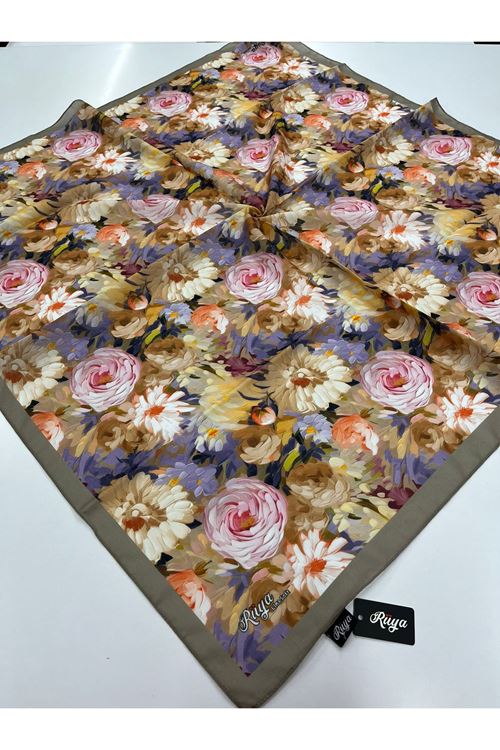 Rüya Lina Şakayık Desen Soft Eşarp 