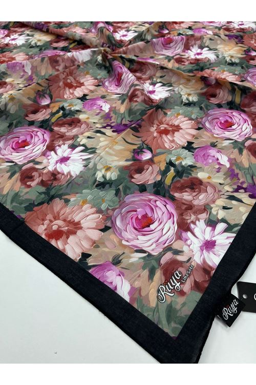 Rüya Lina Şakayık Desen Soft Eşarp  