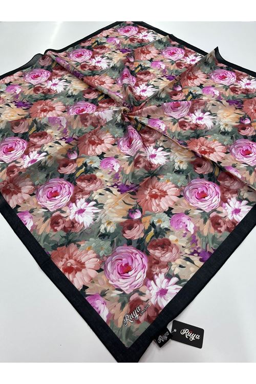 Rüya Lina Şakayık Desen Soft Eşarp  