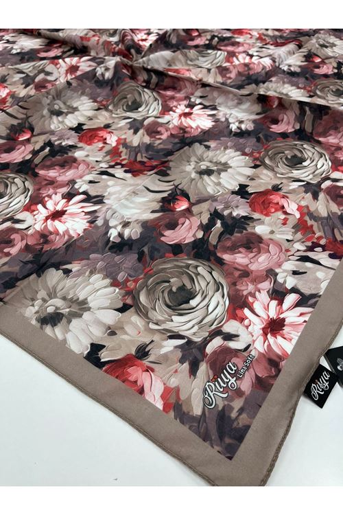 Rüya Lina Şakayık Desen Soft Eşarp 