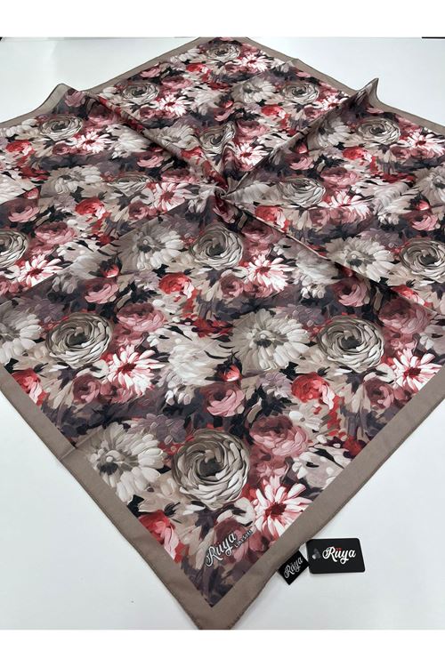 Rüya Lina Şakayık Desen Soft Eşarp 