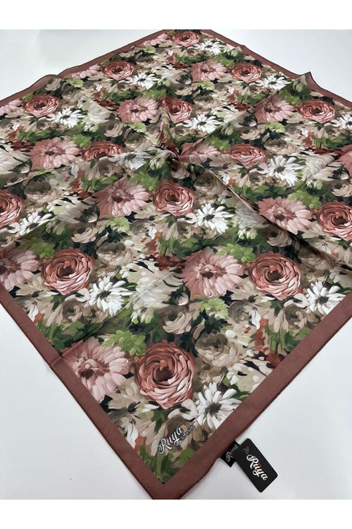 Rüya Lina Şakayık Desen Soft Eşarp  