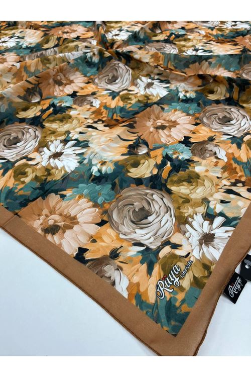 Rüya Lina Şakayık Desen Soft Eşarp  