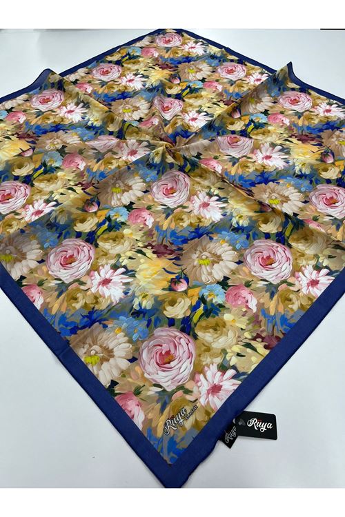 Rüya Lina Şakayık Desen Soft Eşarp  