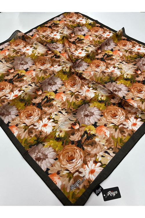 Rüya Lina Şakayık Desen Soft Eşarp   