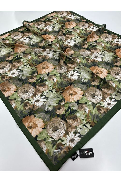 Rüya Lina Şakayık Desen Soft Eşarp   