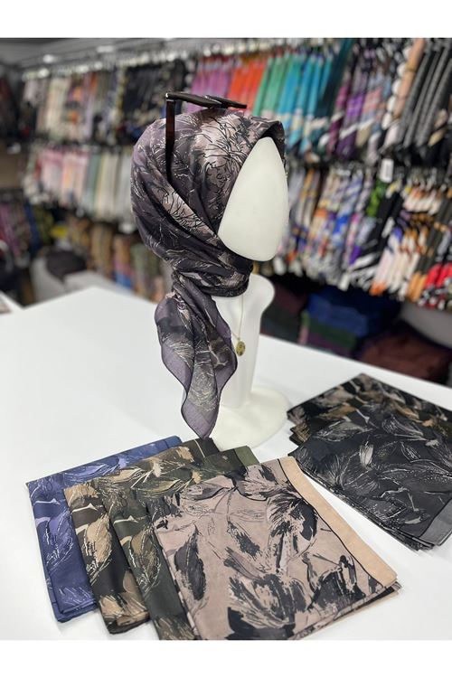 Rose Desen Soft Eşarp (Violet Vizon)