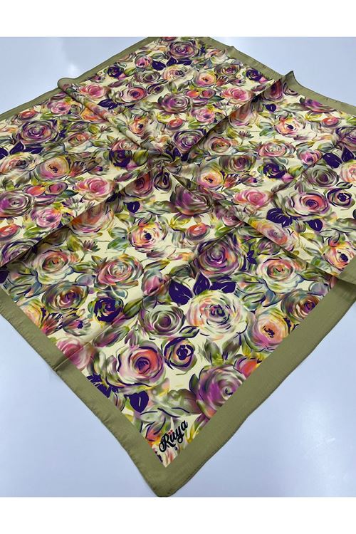 Ortanca Modeli Pırıltı Eşarp 6721