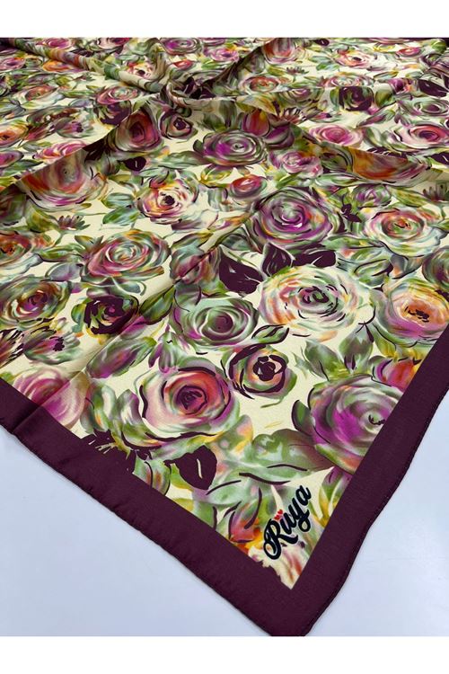 Ortanca Modeli Pırıltı Eşarp 6721 