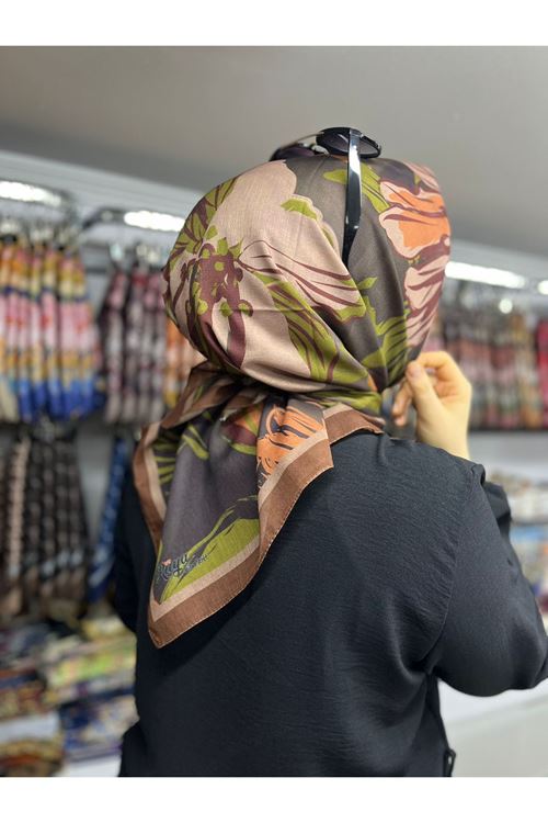 Rüya Lina Nergis Desen Soft Eşarp   