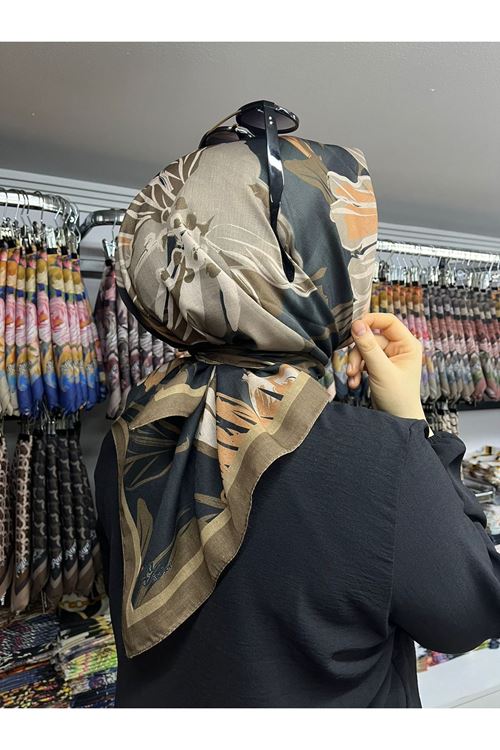 Rüya Lina Nergis Desen Soft Eşarp   