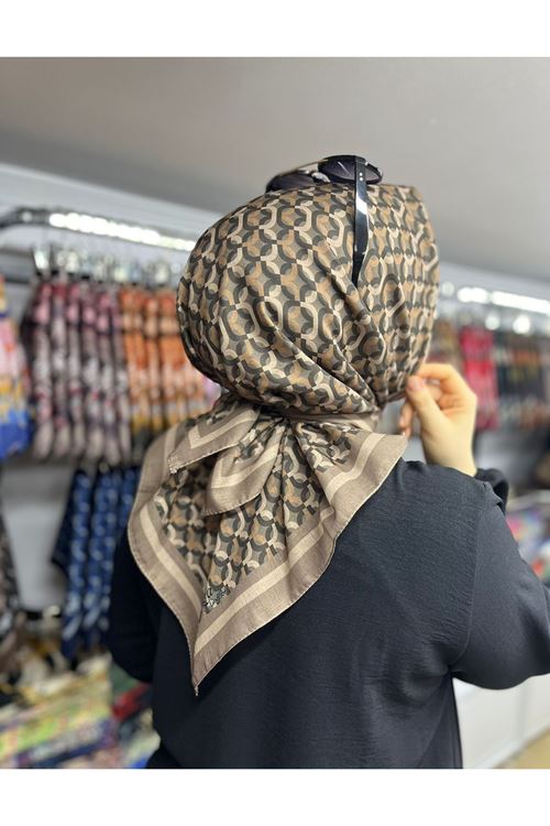 Rüya Lina Döngü Desen Soft Eşarp  