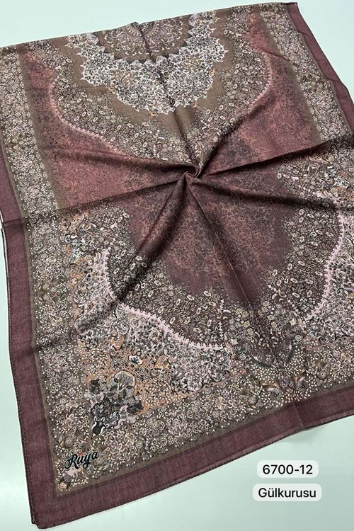 Rüya Organik Şal Kod:6700-12 (Gülkurusu) 