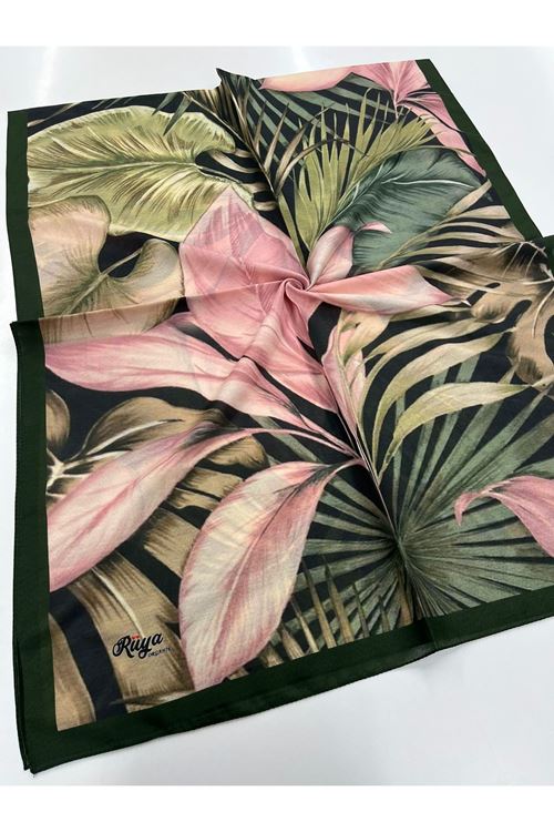 Yaprak Desen Rüya Organik Şal    