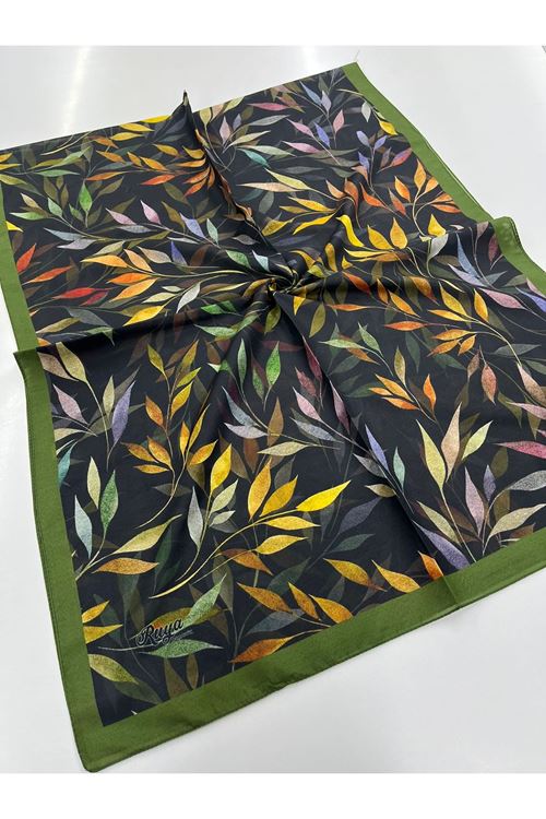 Yaprak Desen Rüya Organik Şal      