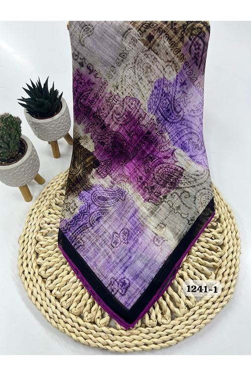 Etnik Desen Soft Eşarp Kod:1241-1