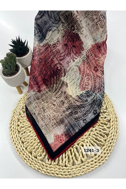 Etnik Desen Soft Eşarp Kod:1241-3