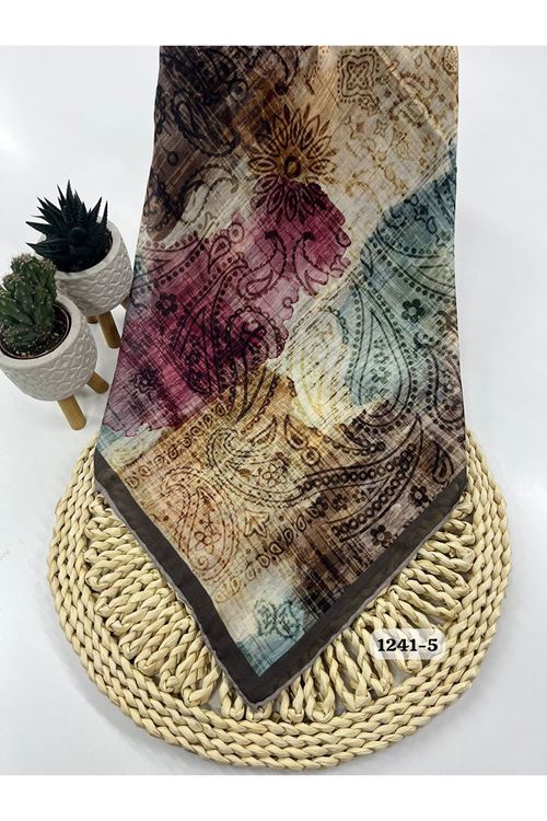 Etnik Desen Soft Eşarp Kod:1241-5
