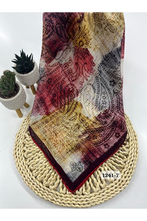 Etnik Desen Soft Eşarp Kod:1241-7