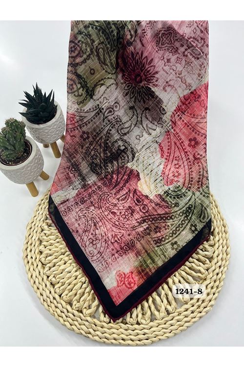 Etnik Desen Soft Eşarp Kod:1241-8
