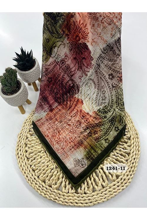 Etnik Desen Soft Eşarp Kod:1241-11