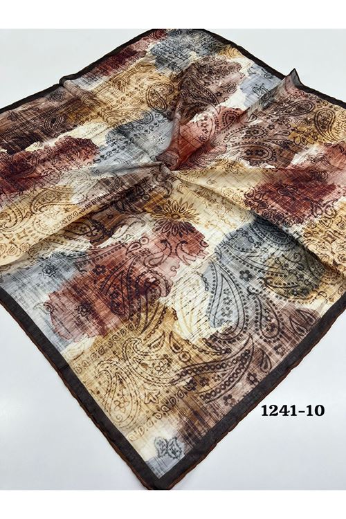 Etnik Desen Soft Eşarp Kod:1241-10