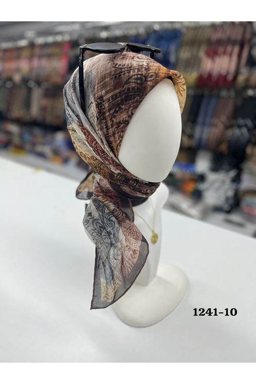 Etnik Desen Soft Eşarp Kod:1241-10