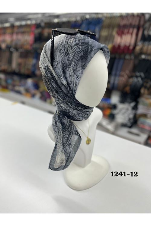 Etnik Desen Soft Eşarp Kod:1241-12