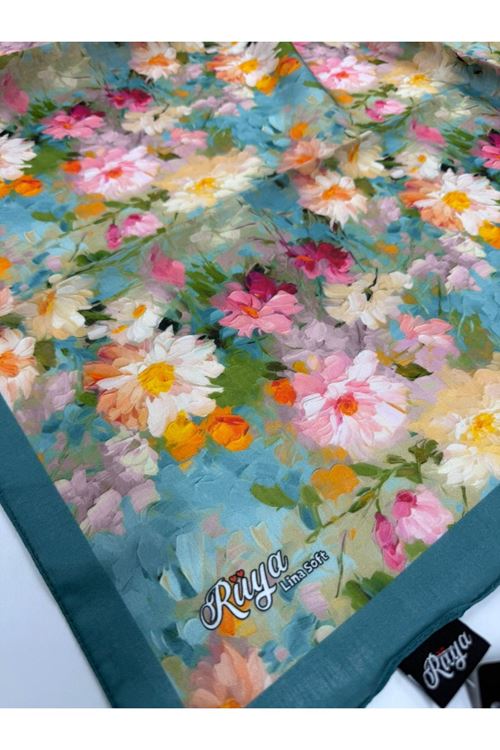 Rüya Lina Çiçek Desen Soft Eşarp 