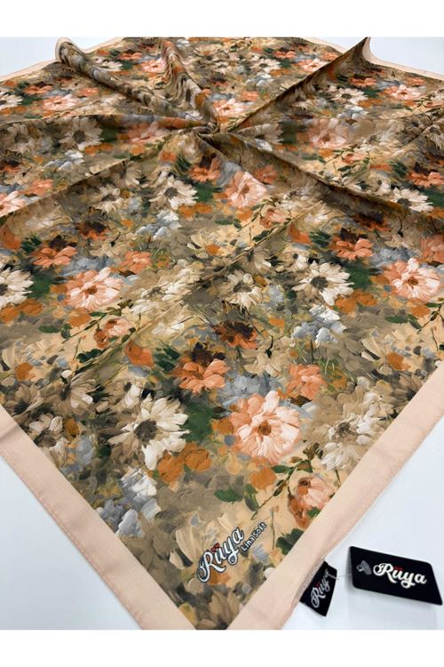 Rüya Lina Çiçek Desen Soft Eşarp