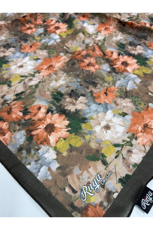 Rüya Lina Çiçek Desen Soft Eşarp  