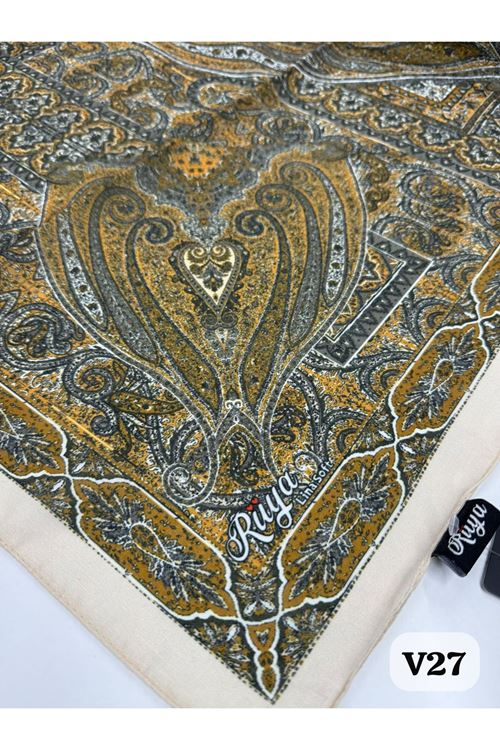 Rüya Lina Etnik Desen Soft Eşarp Kod: 0071 - V27