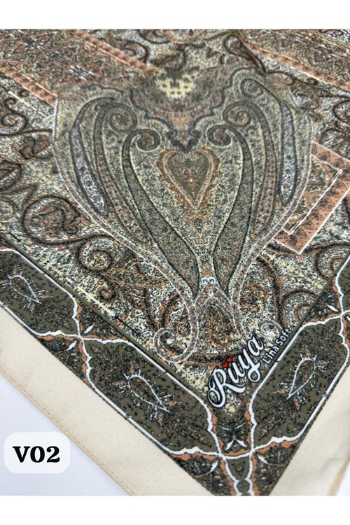 Rüya Lina Etnik Desen Soft Eşarp Kod: 0071 - V02