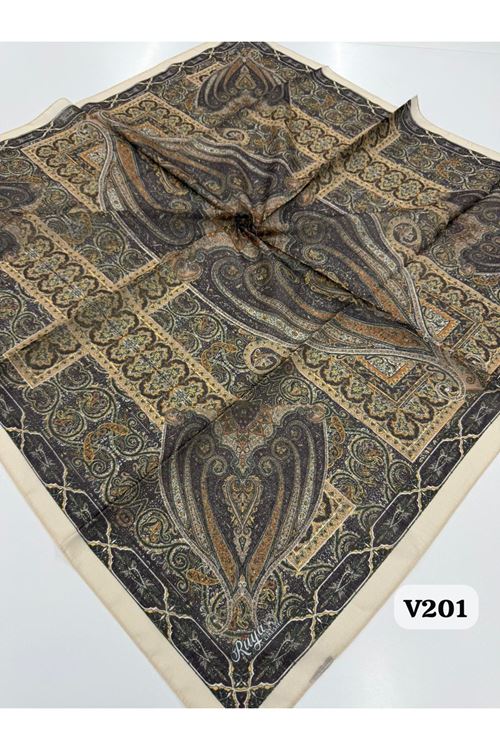 Rüya Lina Etnik Desen Soft Eşarp Kod: 0071 - V201