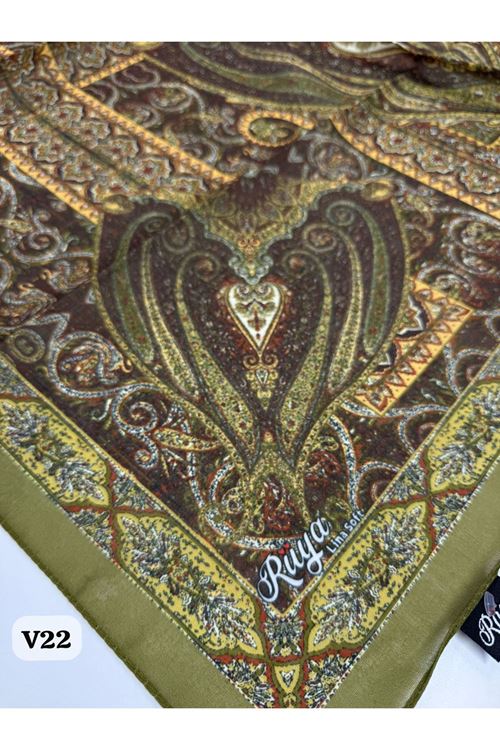 Rüya Lina Etnik Desen Soft Eşarp Kod: 0071 - V22
