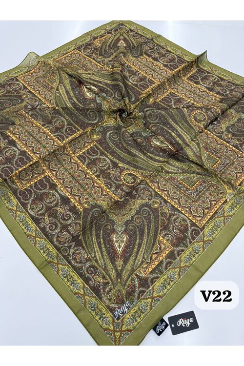 Rüya Lina Etnik Desen Soft Eşarp Kod: 0071 - V22