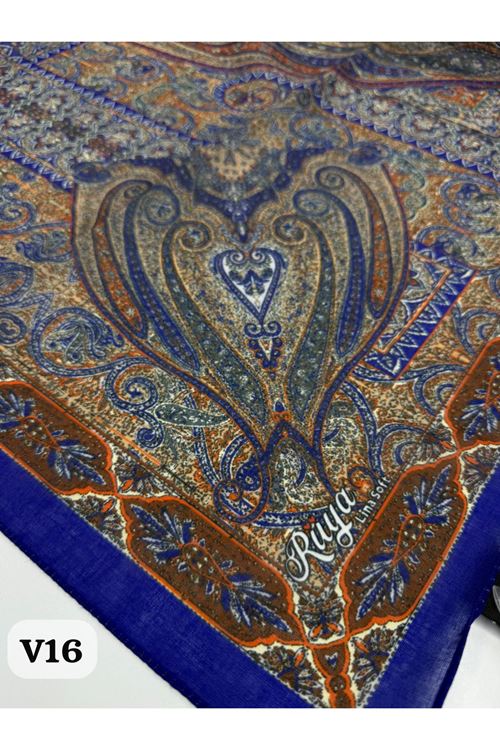Rüya Lina Etnik Desen Soft Eşarp Kod: 0071 - V16