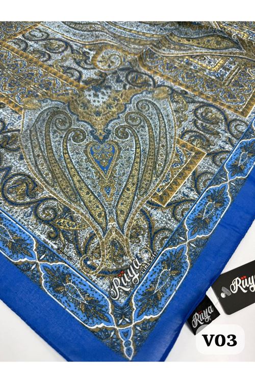 Rüya Lina Etnik Desen Soft Eşarp Kod: 0071 - V03