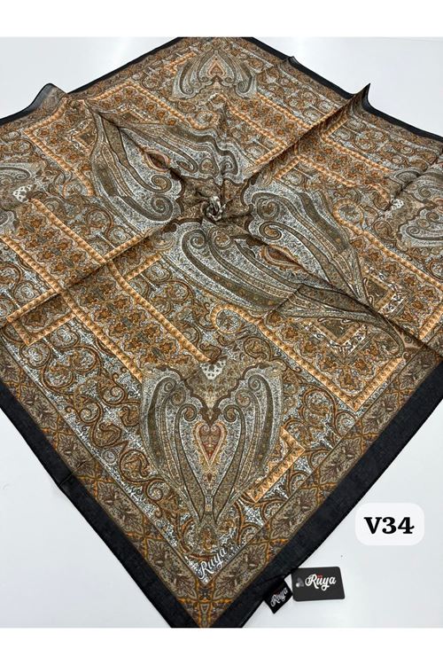 Rüya Lina Etnik Desen Soft Eşarp Kod: 0071 - V34