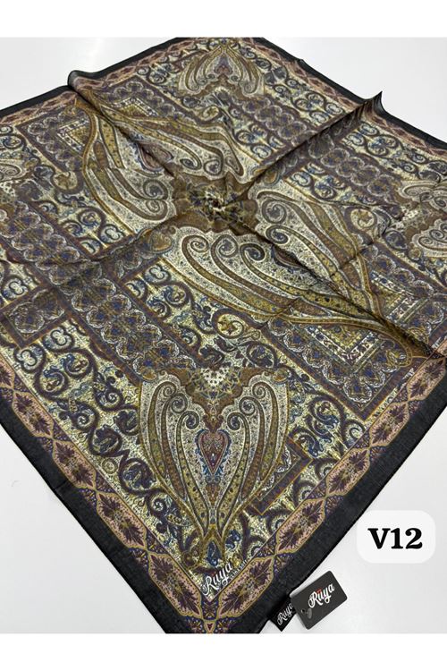 Rüya Lina Etnik Desen Soft Eşarp Kod: 0071 - V12