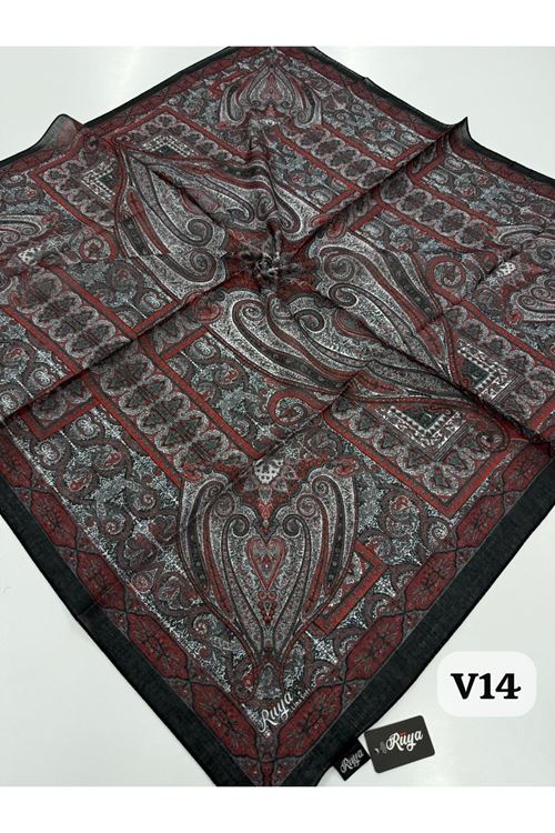 Rüya Lina Etnik Desen Soft Eşarp Kod: 0071 - V14