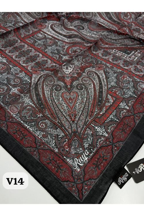 Rüya Lina Etnik Desen Soft Eşarp Kod: 0071 - V14