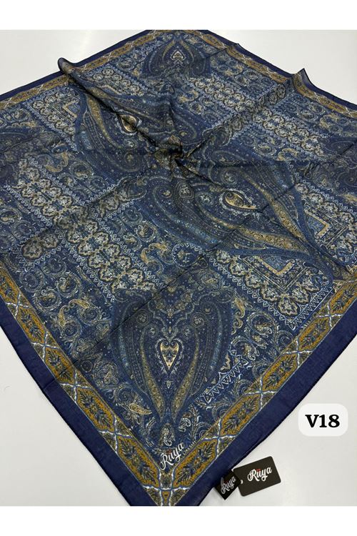 Rüya Lina Etnik Desen Soft Eşarp Kod: 0071 - V18