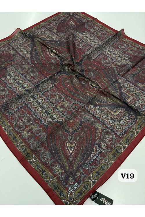 Rüya Lina Etnik Desen Soft Eşarp Kod: 0071 - V19