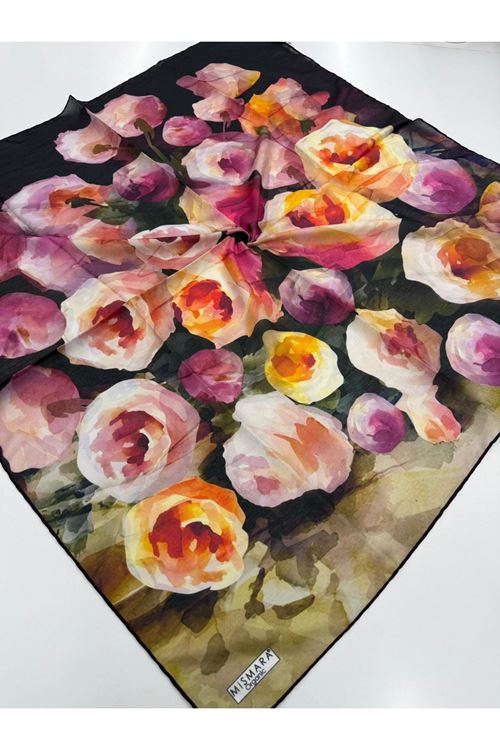 Rose Desen Organik  Eşarp 