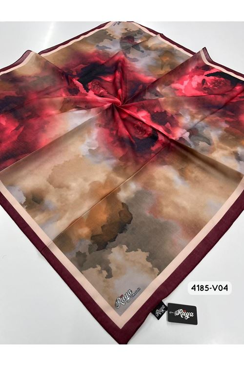 Rüya Lina Rose Desen Soft Eşarp Kod: 4185 - V04